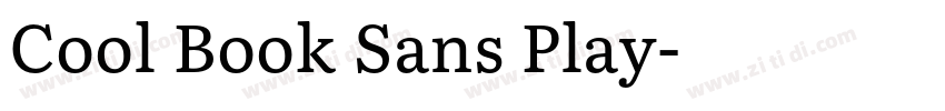 Cool Book Sans Play字体转换